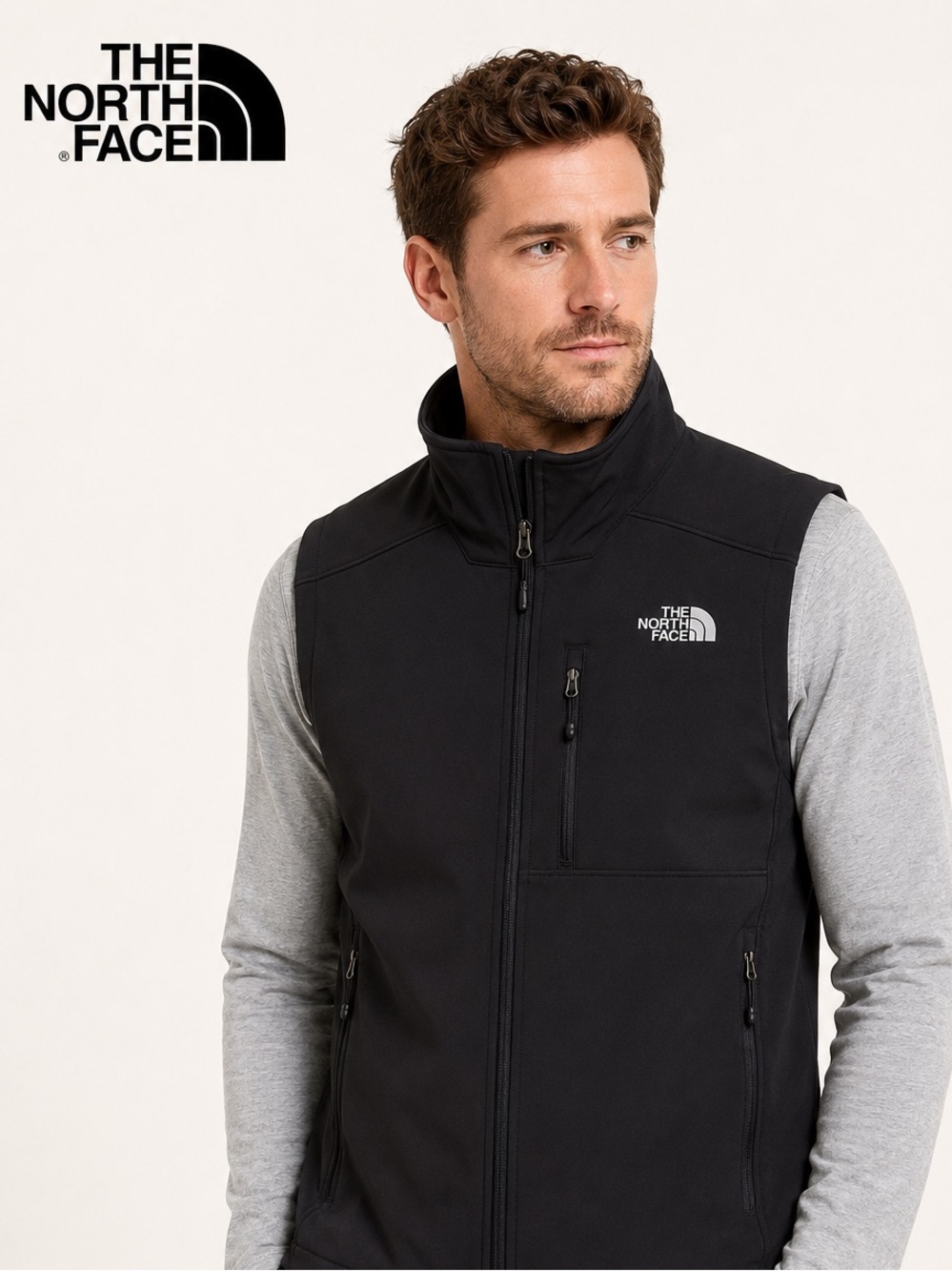 NWT The North Face Presidio Black Softshell Vest Men’s M